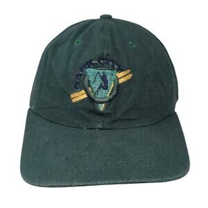 Park City Strapback Baseball Cap Green OS Adjustable Embroidered Headquarters